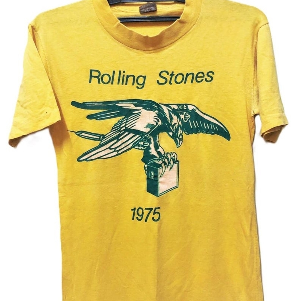 The Rolling Stones Yellow Graphic Tee
